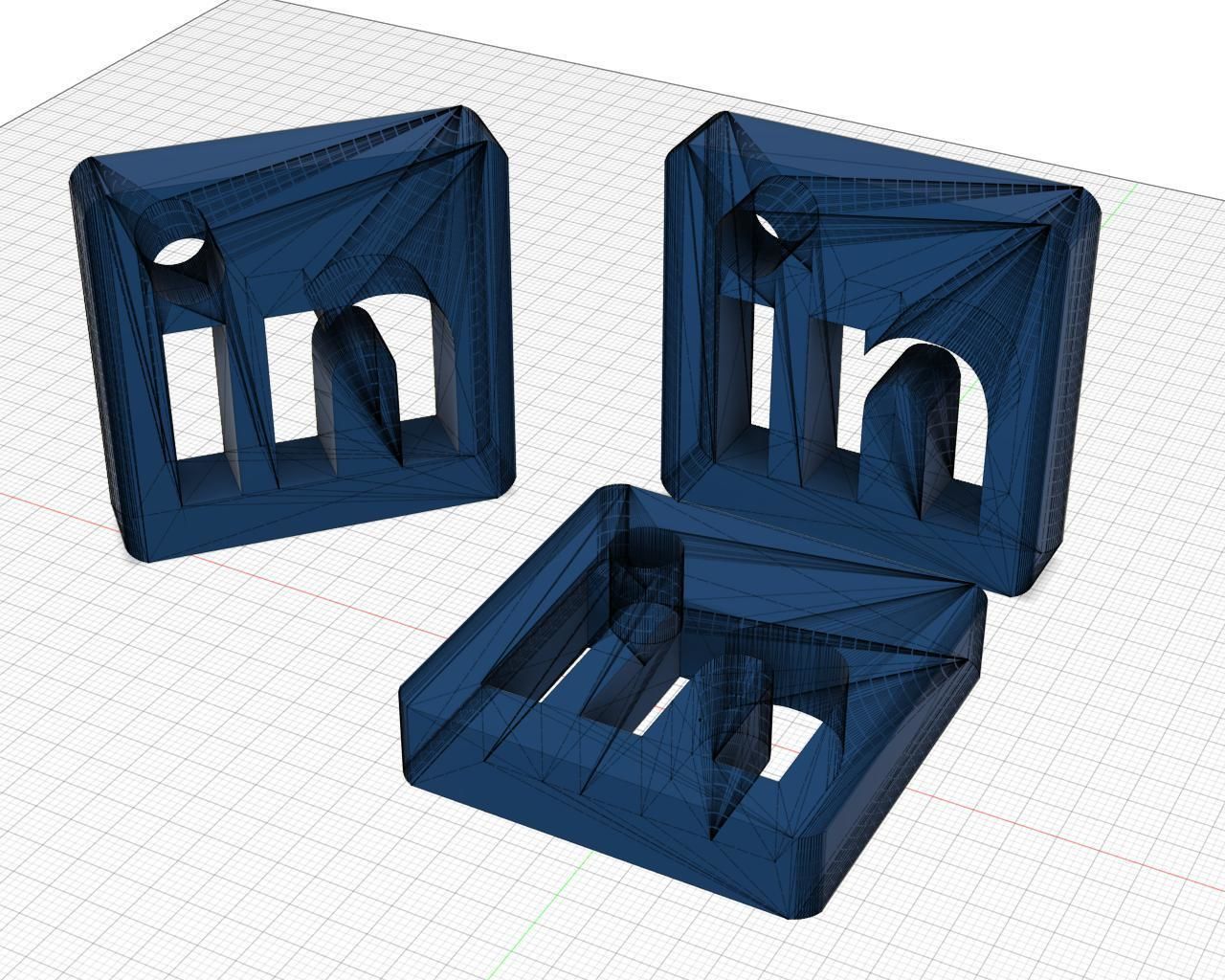 Linkedin logo 3D model_6