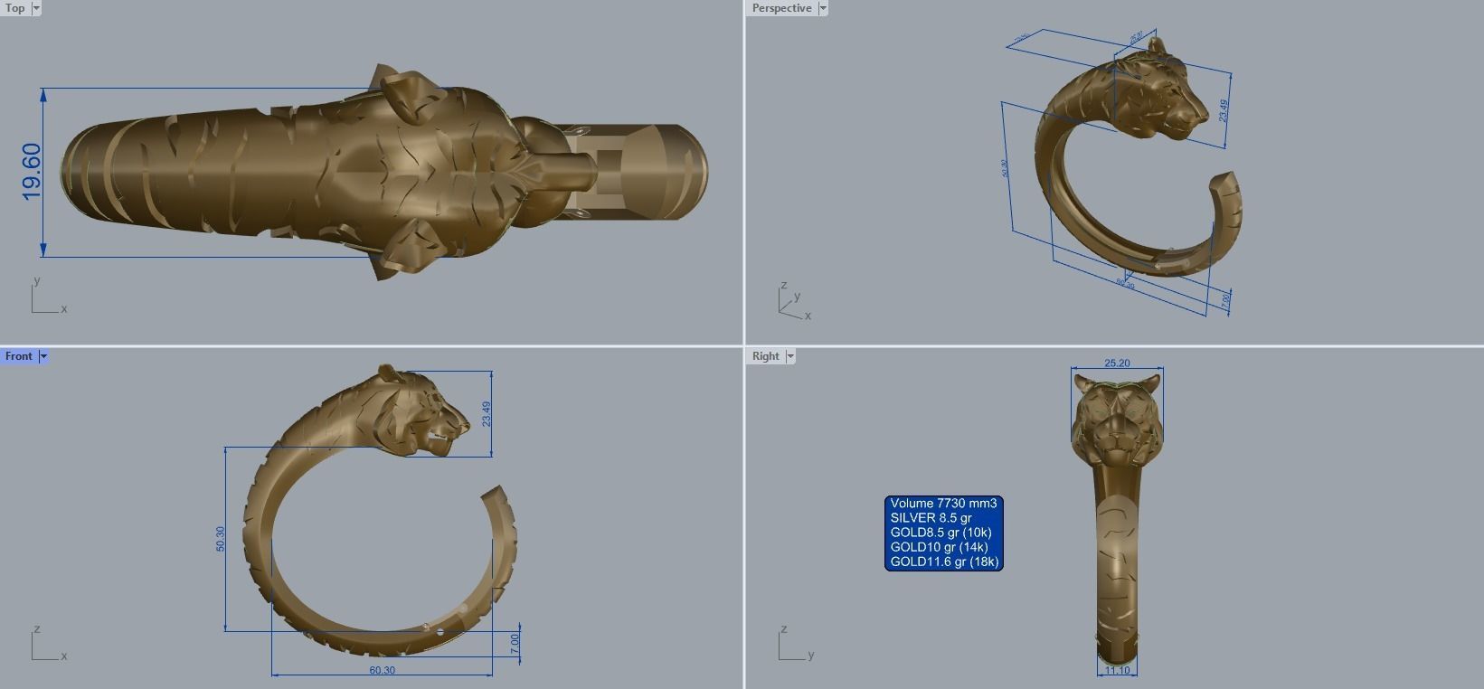 BR 002 bracelet 3D print model_20