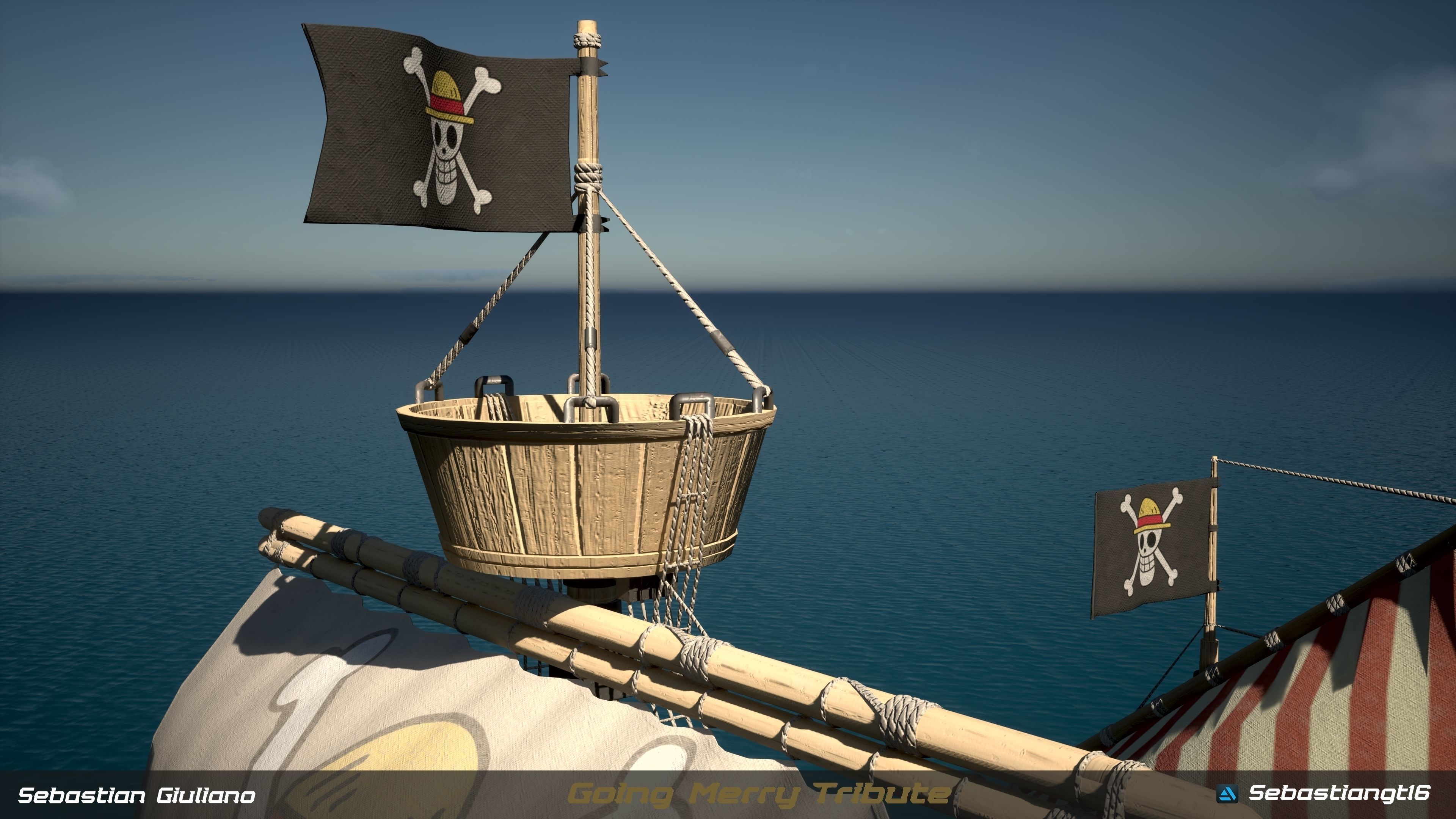 Going Merry Low-poly 3D model_2