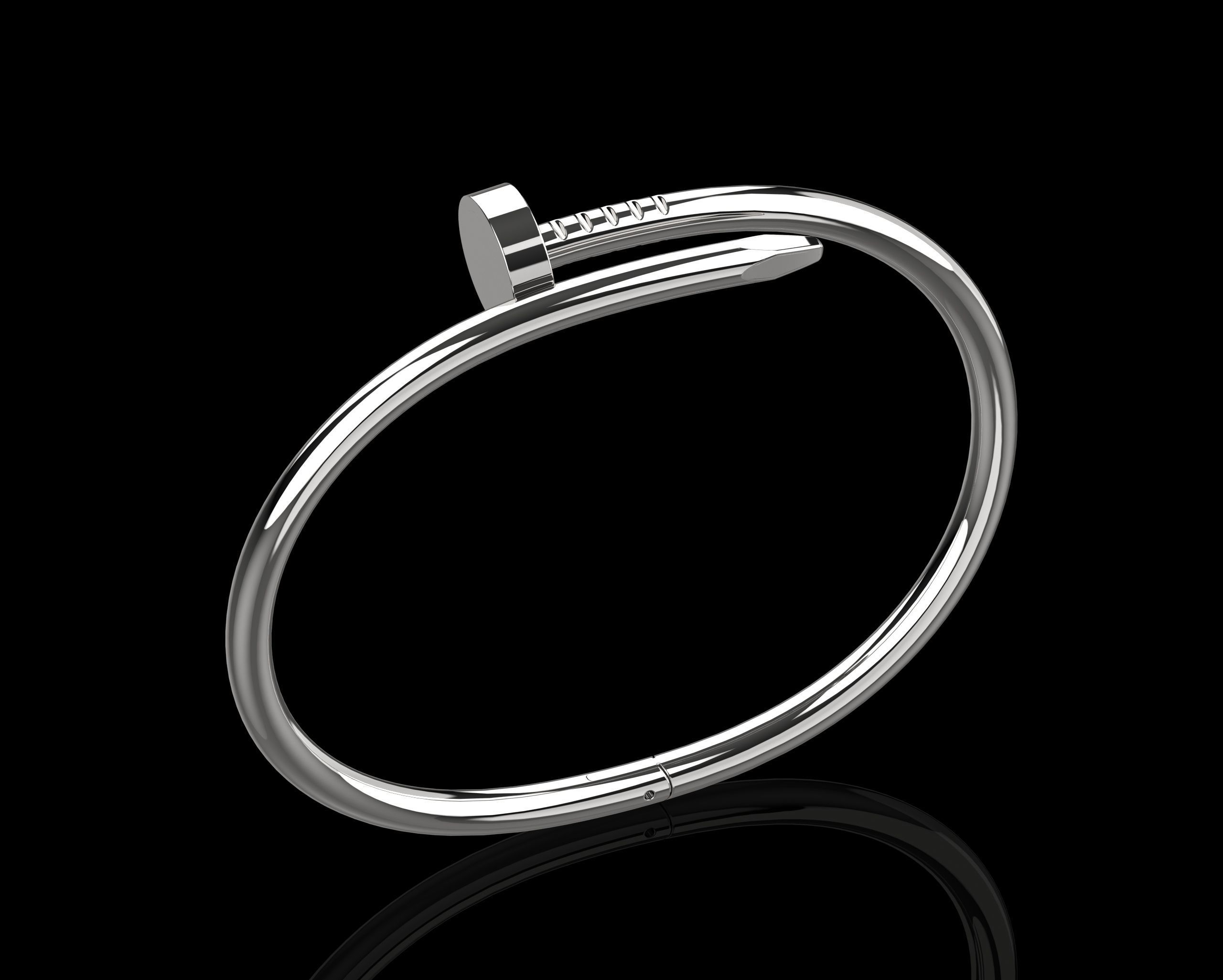 Juste un clou Bracelet 17 Size N111 3D print model_14