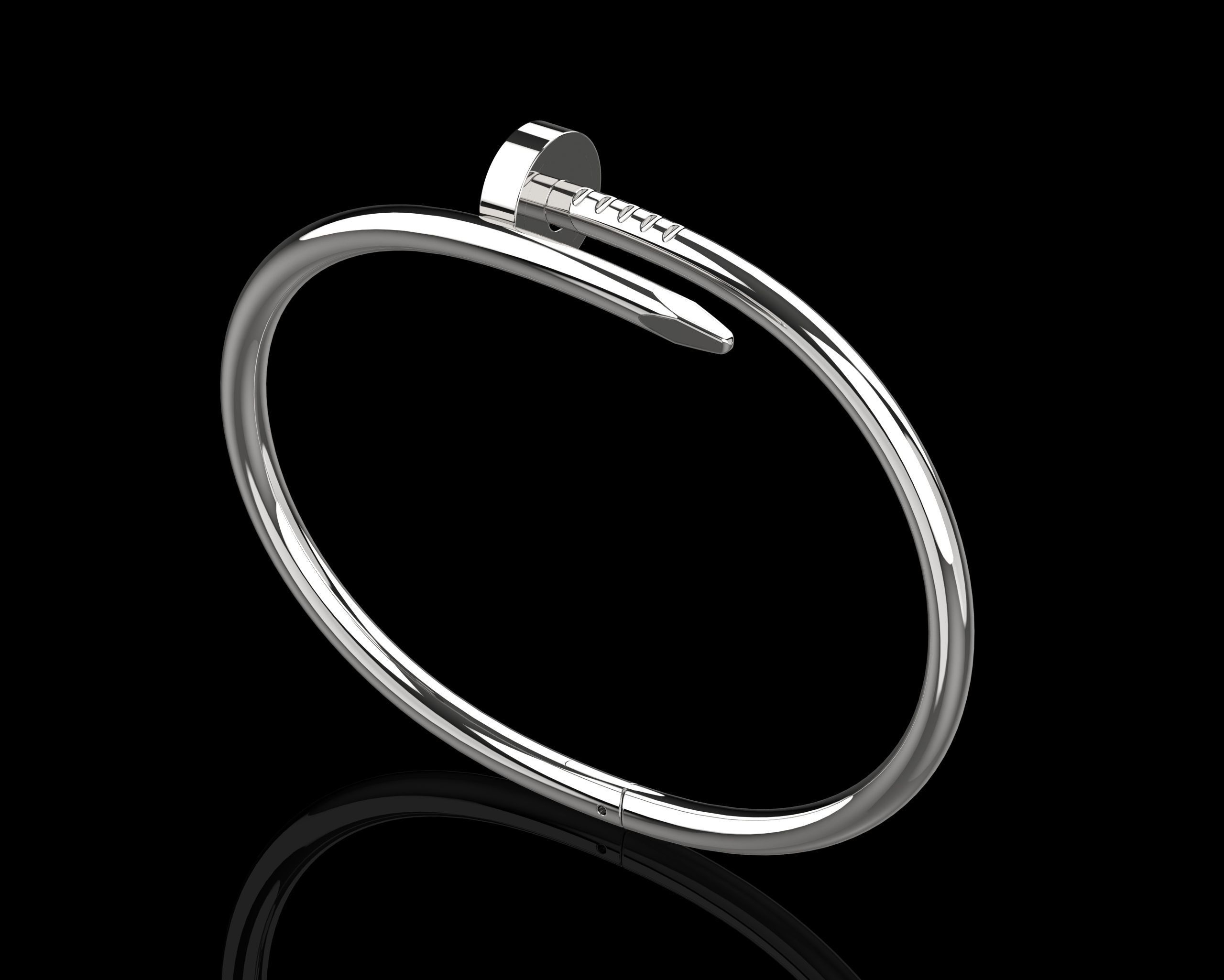 Juste un clou Bracelet 17 Size N111 3D print model_16