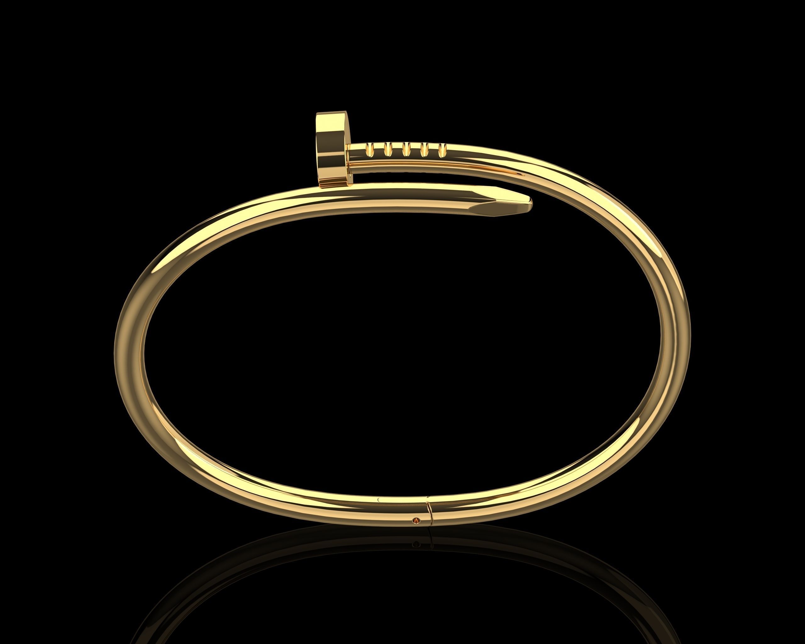 Juste un clou Bracelet 17 Size N111 3D print model_24