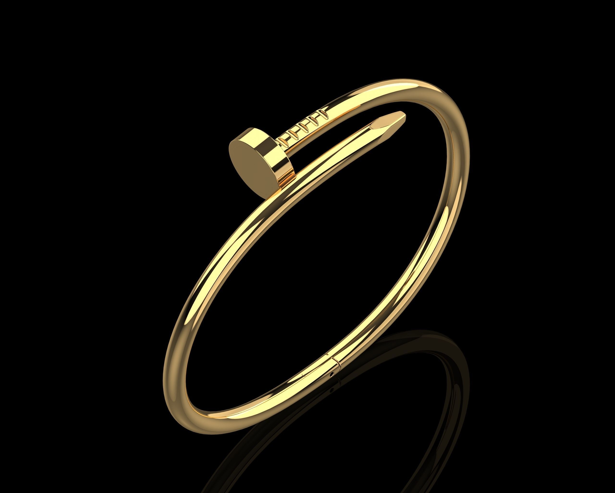 Juste un clou Bracelet 17 Size N111 3D print model_25