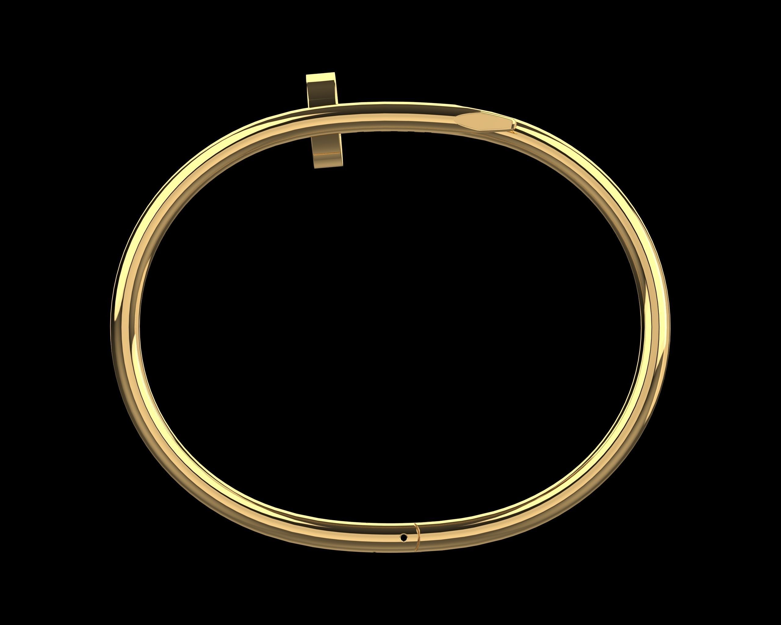 Juste un clou Bracelet 20 Size N114 3D print model_4