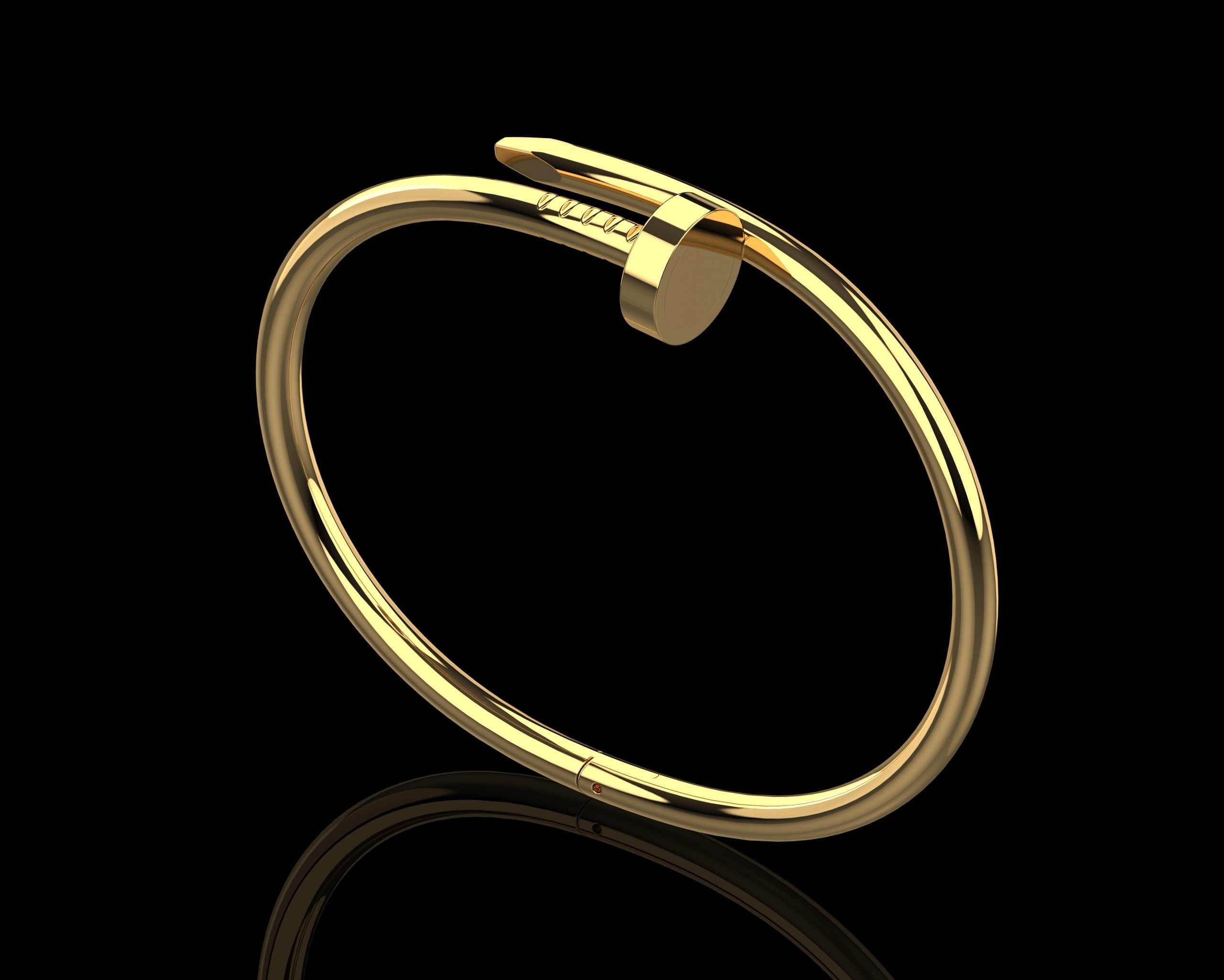 Juste un clou Bracelet 20 Size N114 3D print model_25