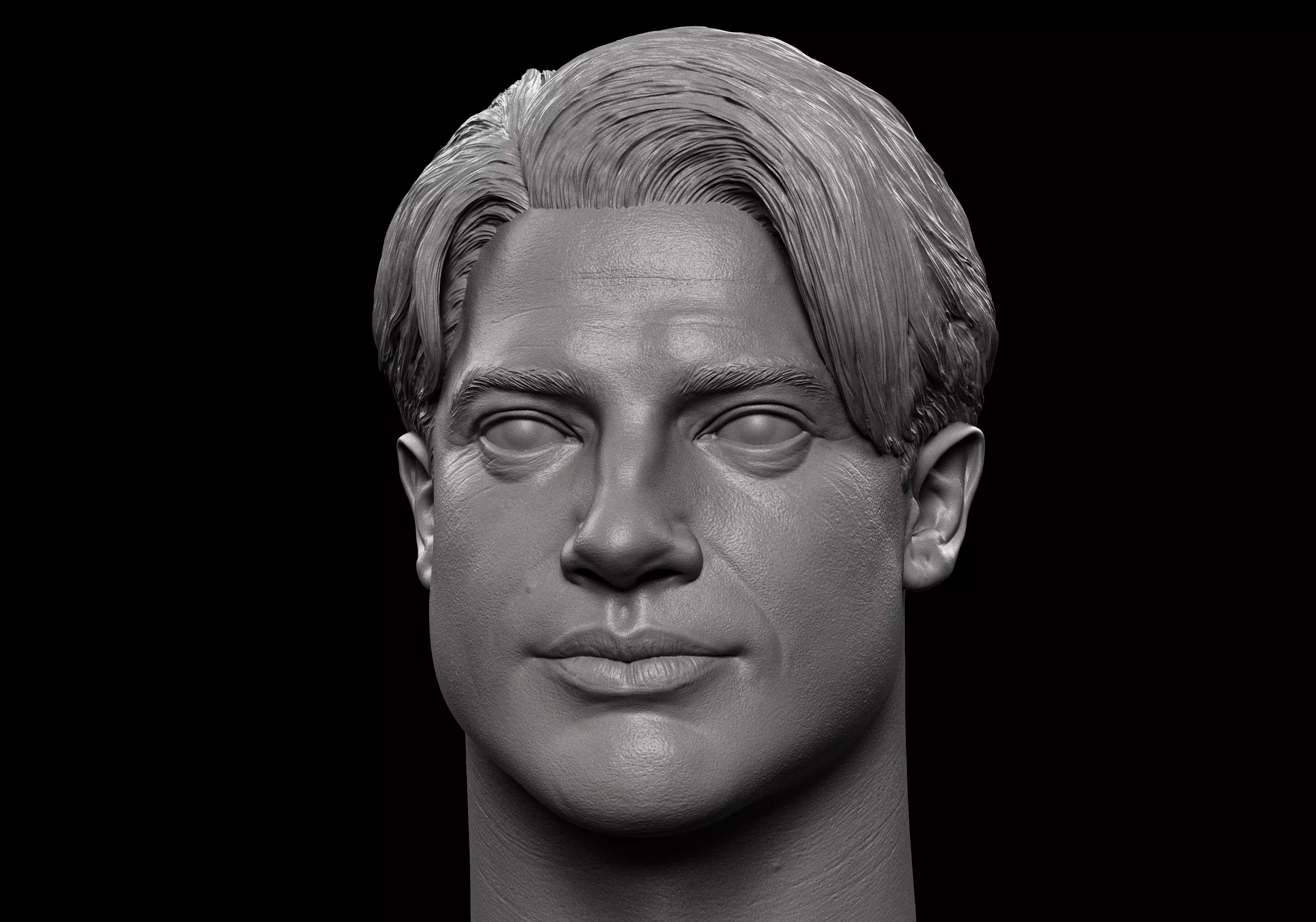 Rick O connell- Brendan Fraser Head 3D print model_0