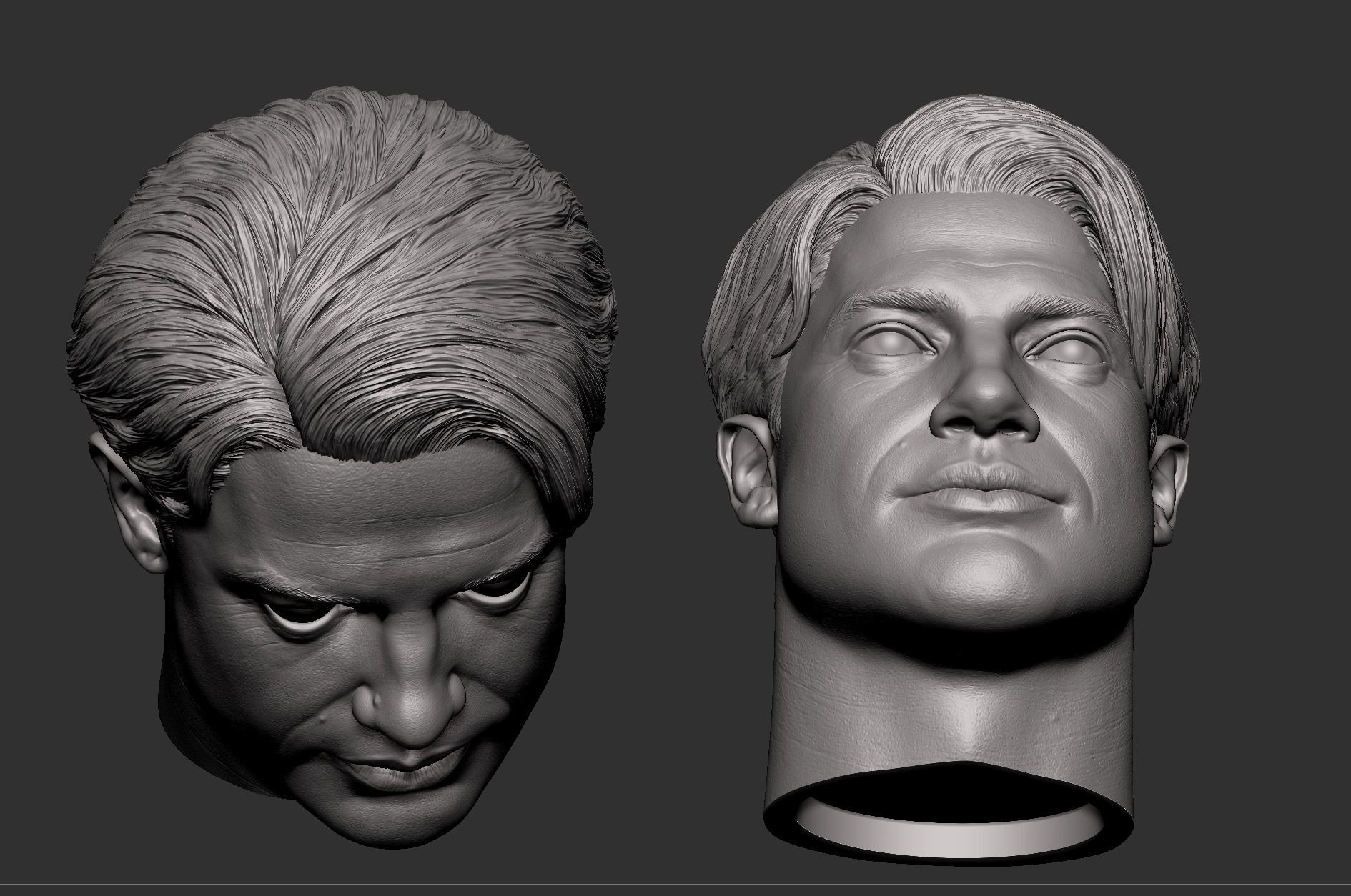 Rick O connell- Brendan Fraser Head 3D print model_9