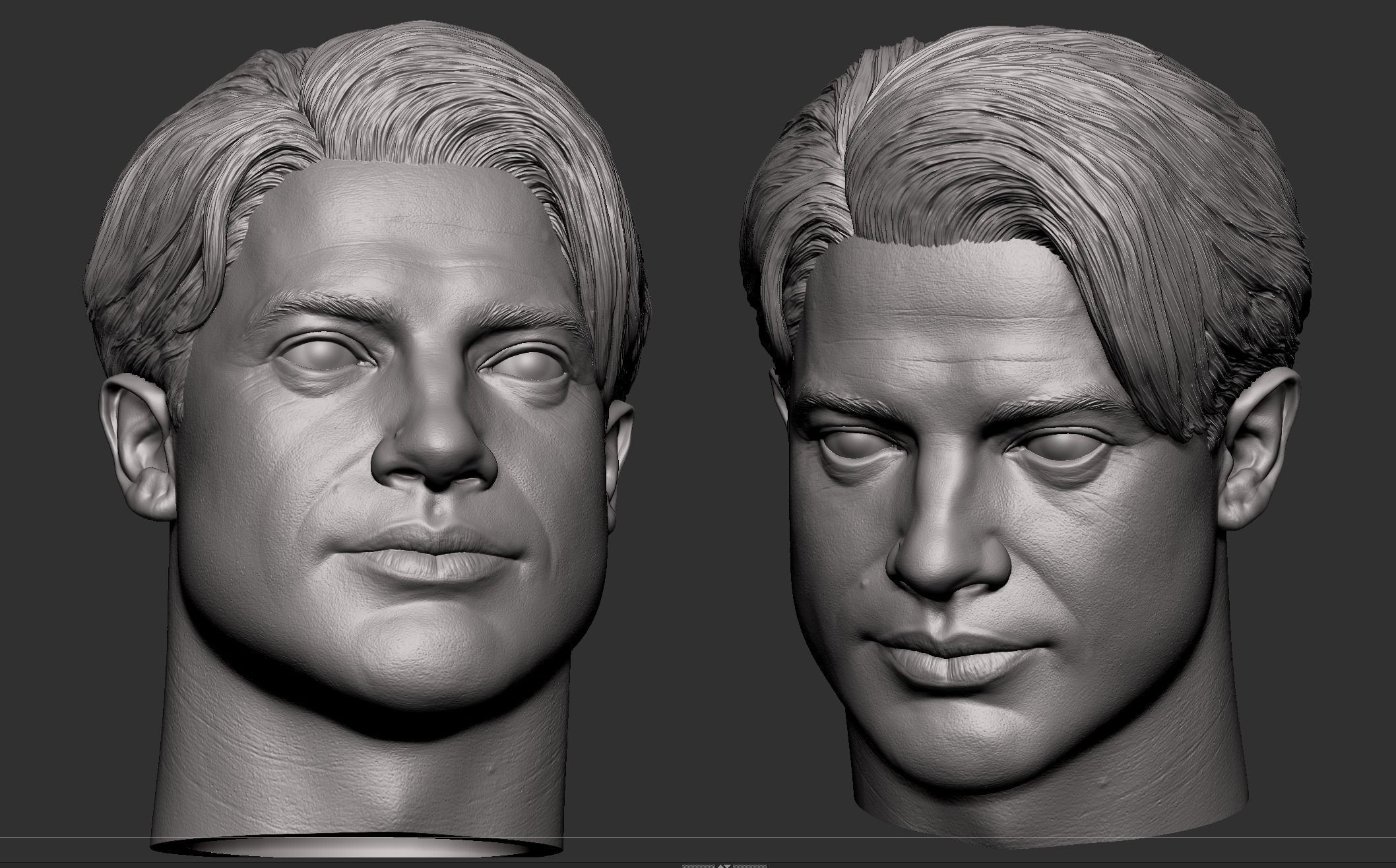 Rick O connell- Brendan Fraser Head 3D print model_6