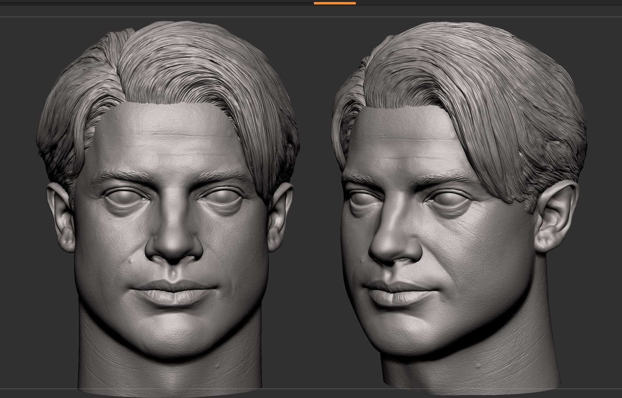 Rick O connell- Brendan Fraser Head 3D print model_3