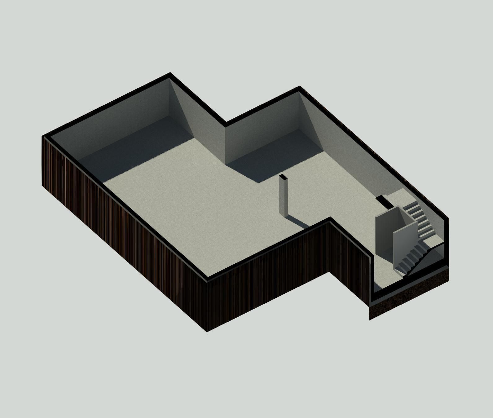 Restaurant Project Revit Low-poly 3D model_6