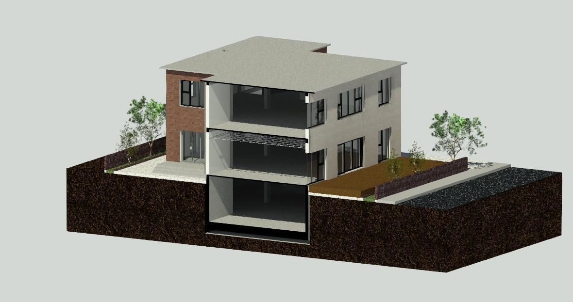 Restaurant Project Revit Low-poly 3D model_1