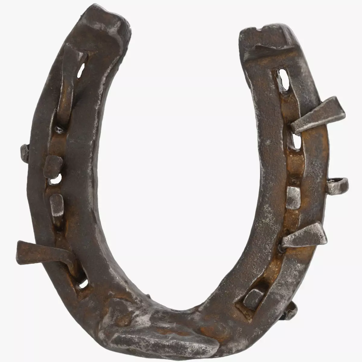 Horseshoe old Low-poly 3D model_0