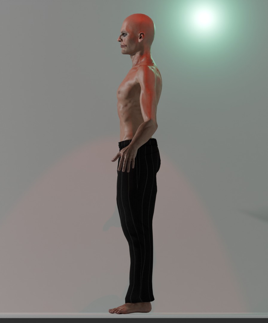 Joker - Concept 3D Model Rigged - Low Poly - 2K Textures Low-poly 3D model_2