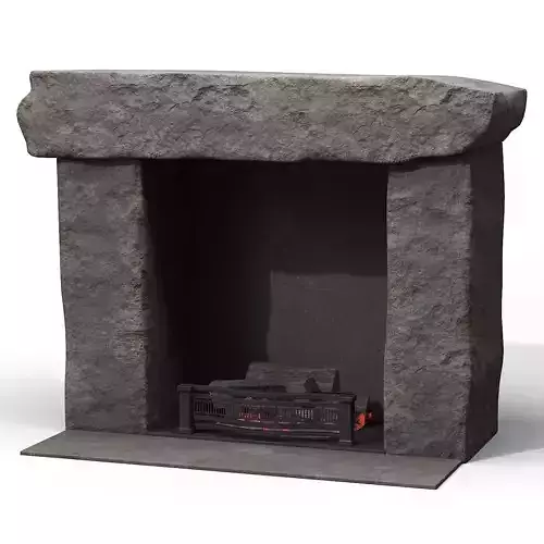 Stone Fireplace