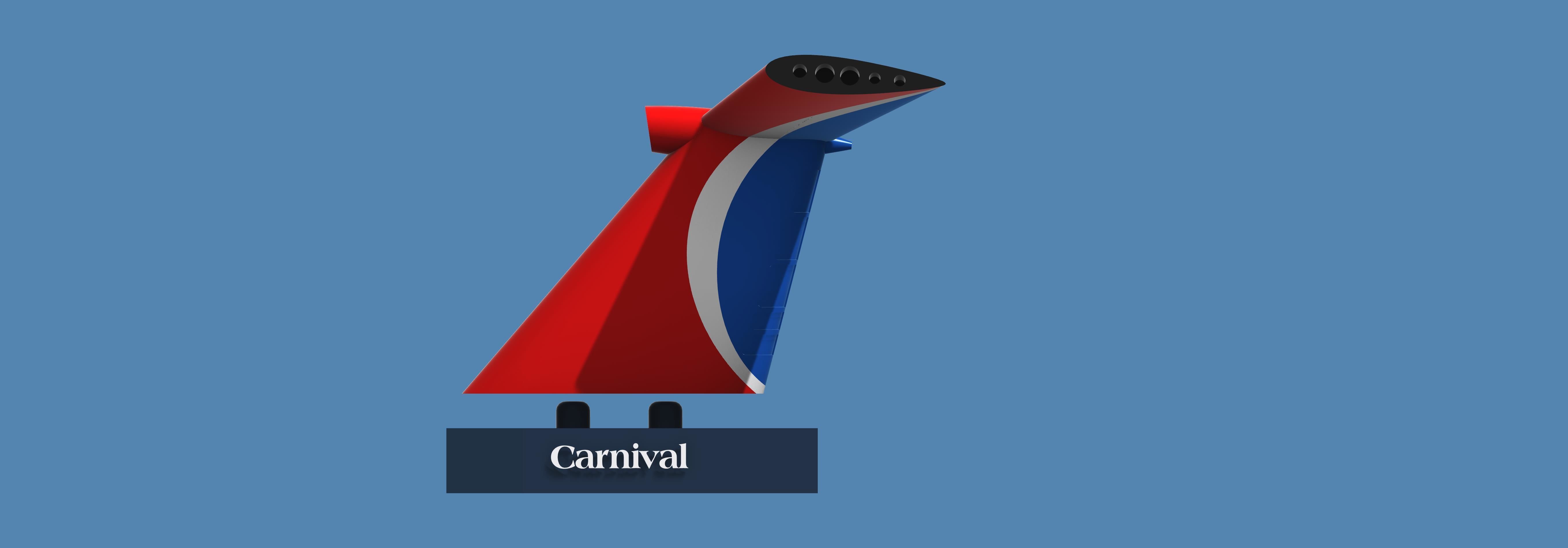 Iconic funnels - Carnival cruise ships 3D print model_3
