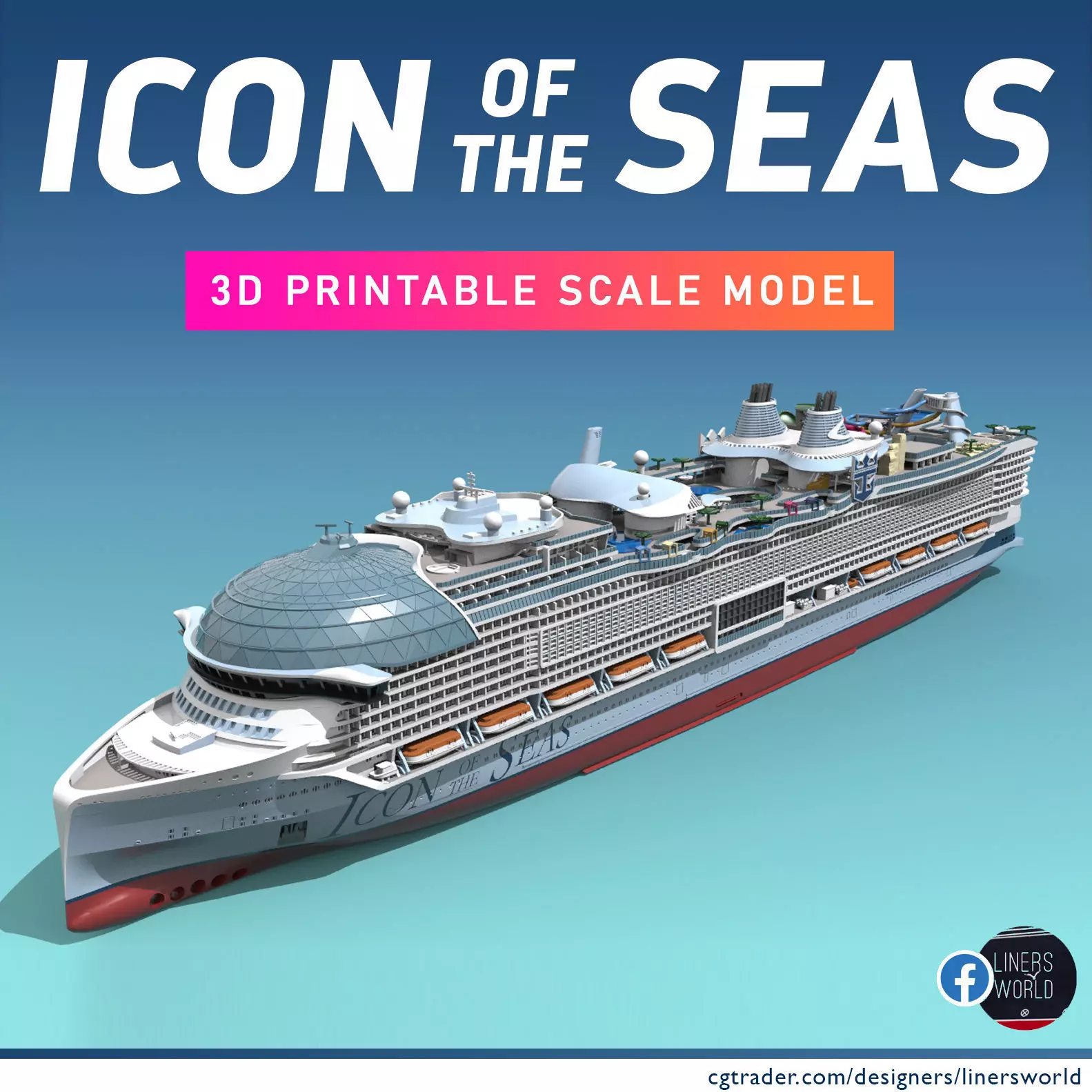ICON OF THE SEAS print ready model 3D print model_0