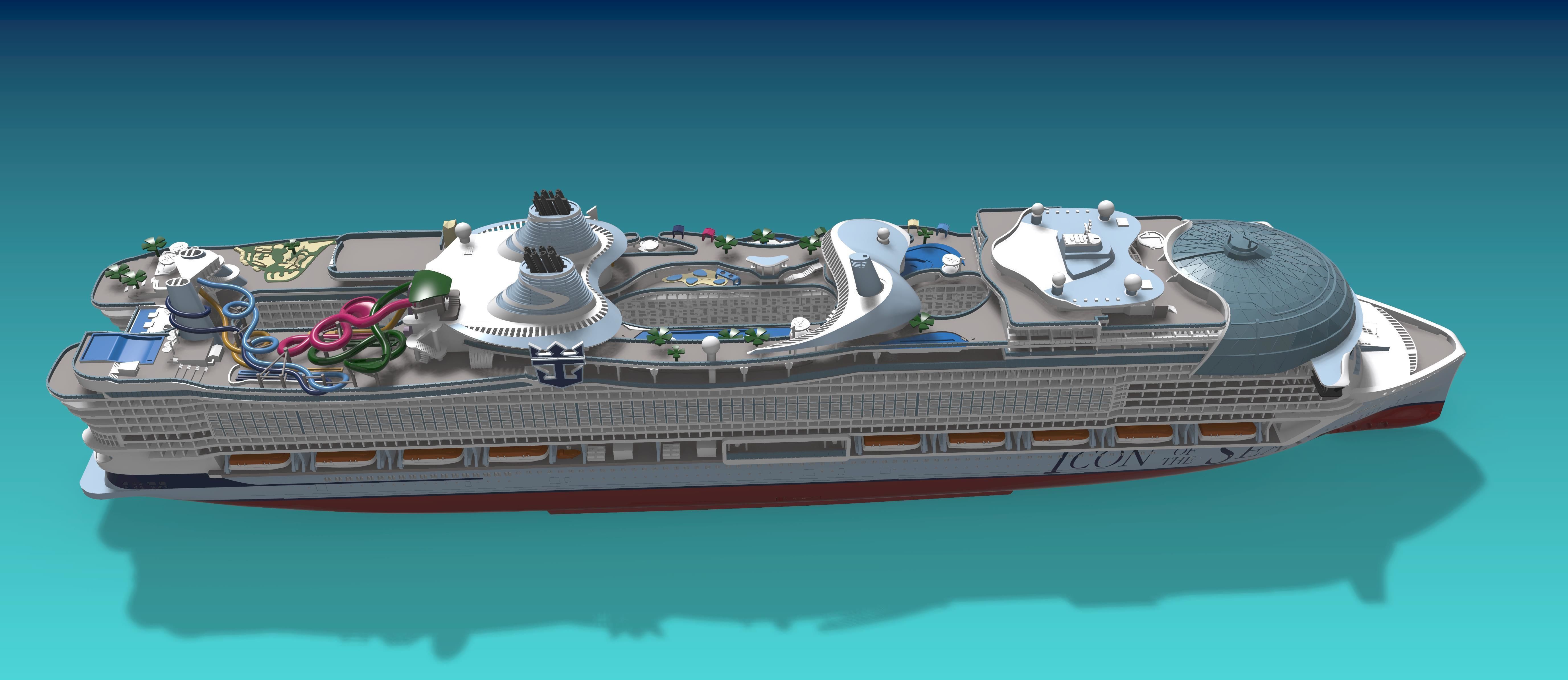ICON OF THE SEAS print ready model 3D print model_1