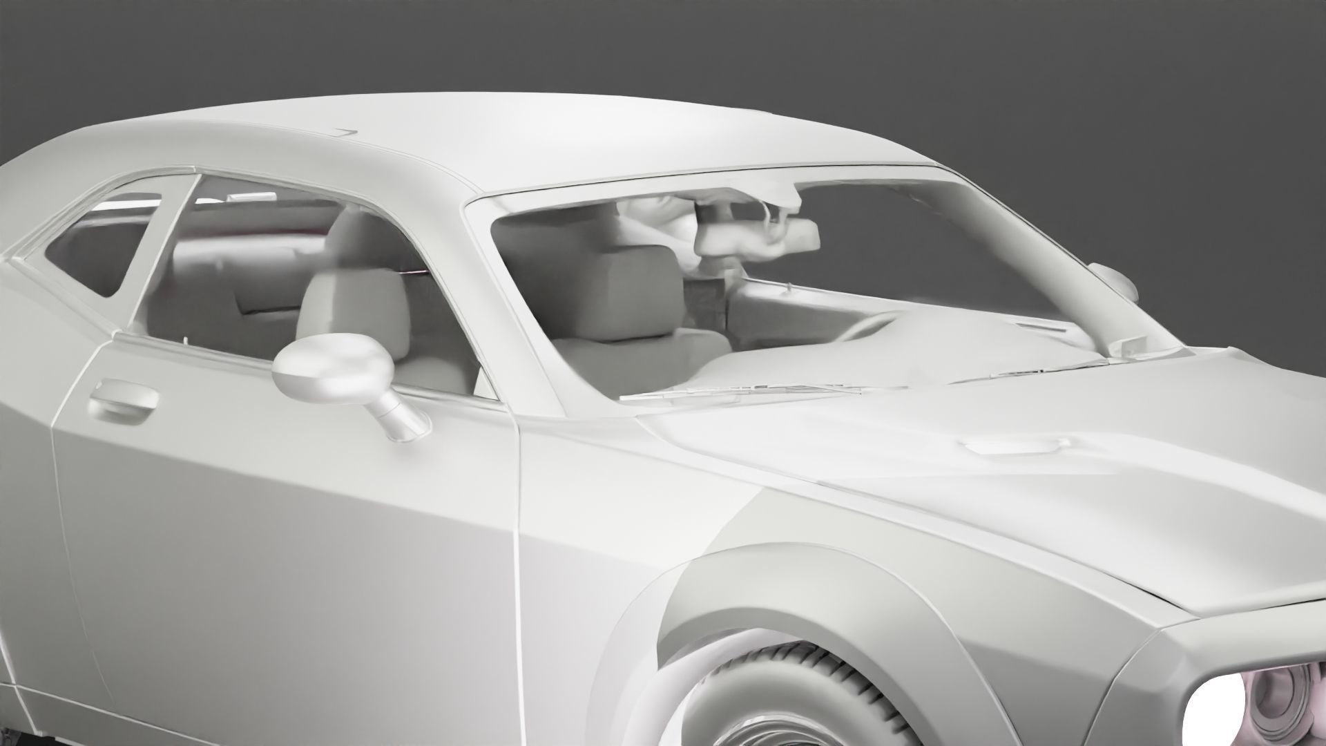 gangster man in a hoodie and cap shooting a gun behind the car 3D print model_16