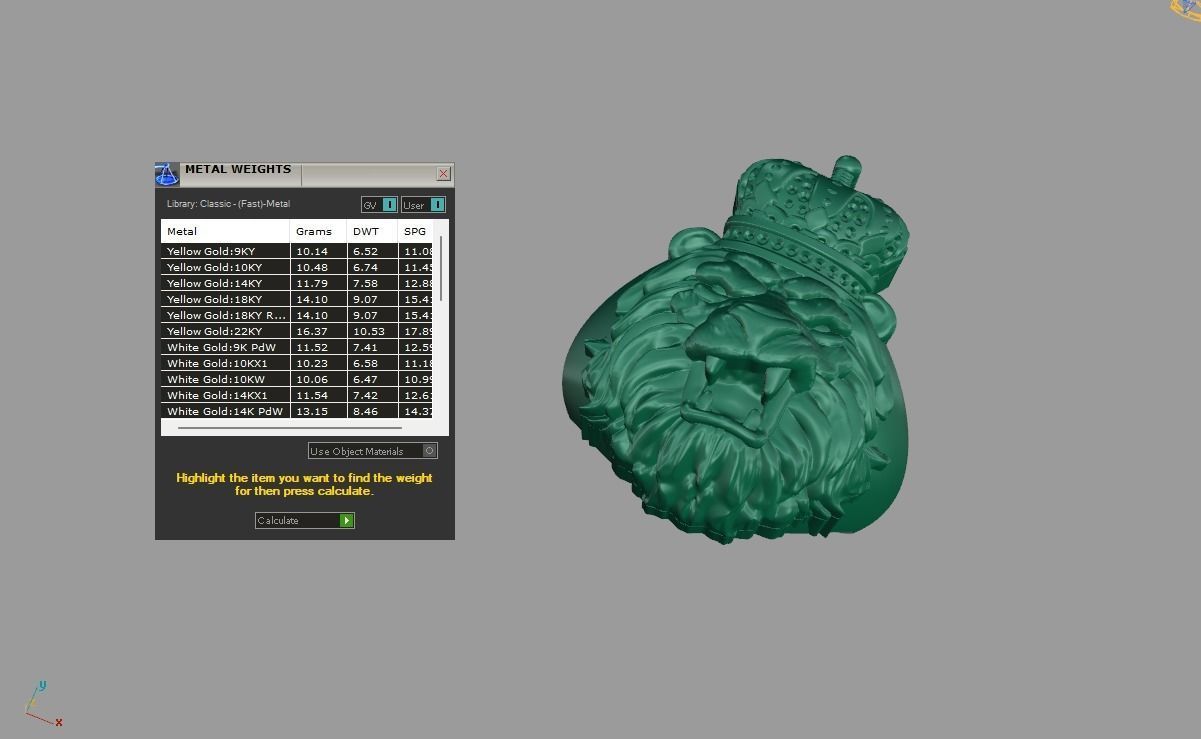 Ring with High-Relief Lion 3D print model_5