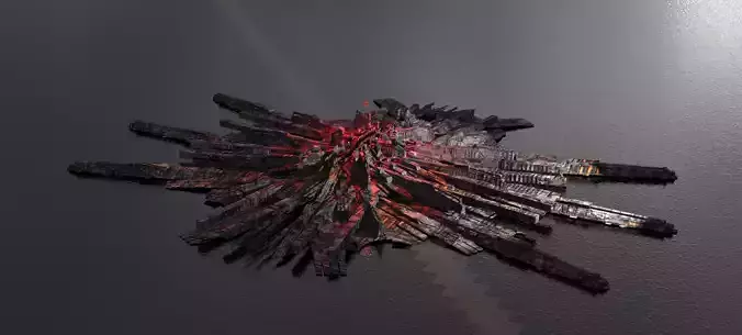 Crystal Magma Shard floor Sci fi 