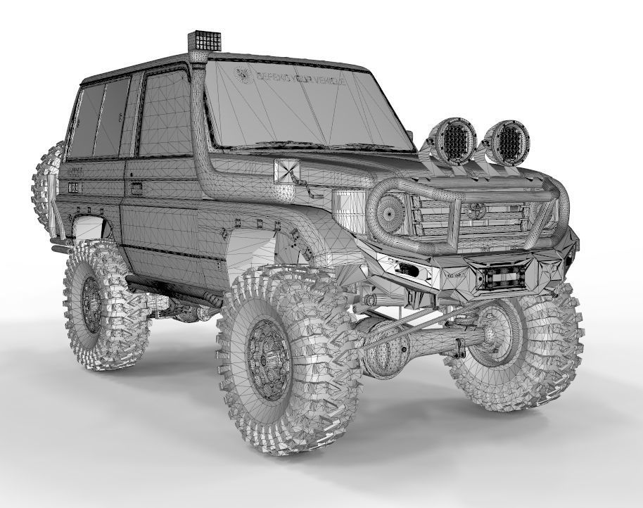 Toyota Land Cruiser 70 1998 Ecotechene Edition 3D model_7