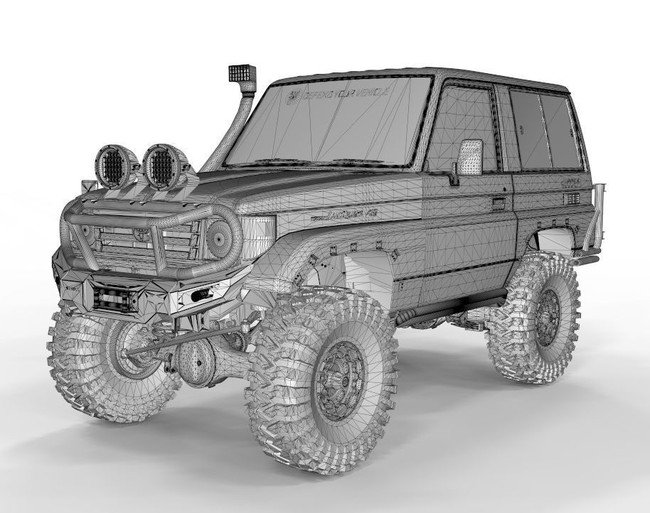 Toyota Land Cruiser 70 1998 Ecotechene Edition 3D model_13