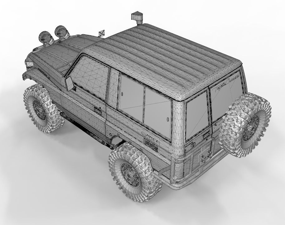 Toyota Land Cruiser 70 1998 Ecotechene Edition 3D model_8