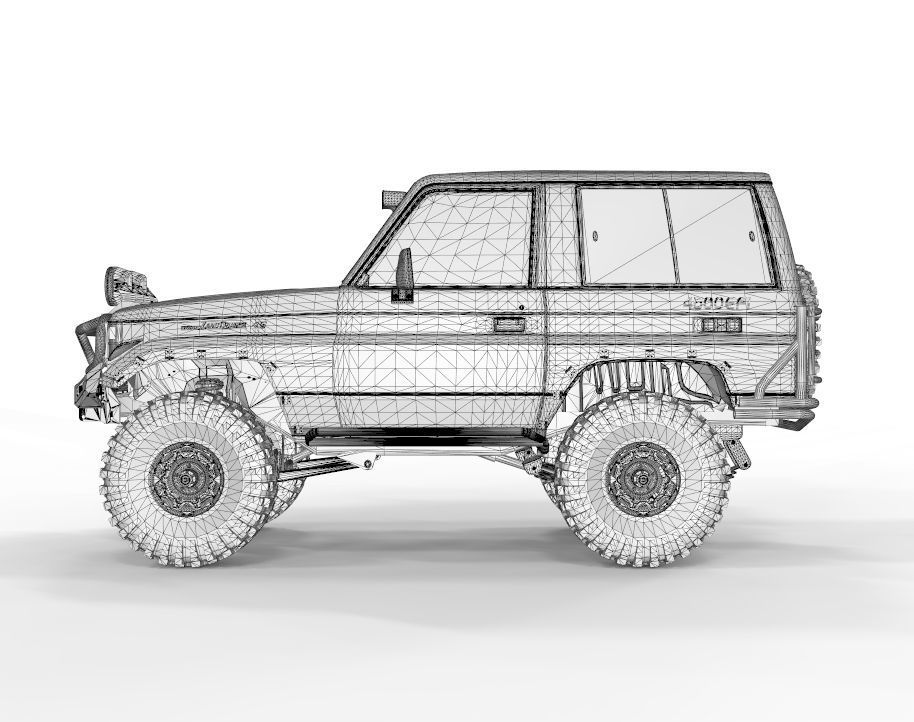 Toyota Land Cruiser 70 1998 Ecotechene Edition 3D model_12