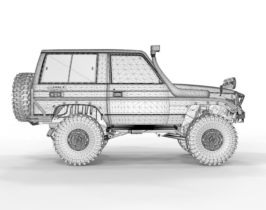 Toyota Land Cruiser 70 1998 Ecotechene Edition 3D model_11