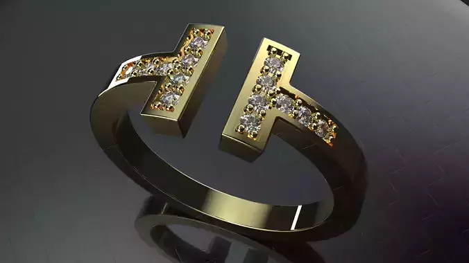 Ring of Tiffany diamond