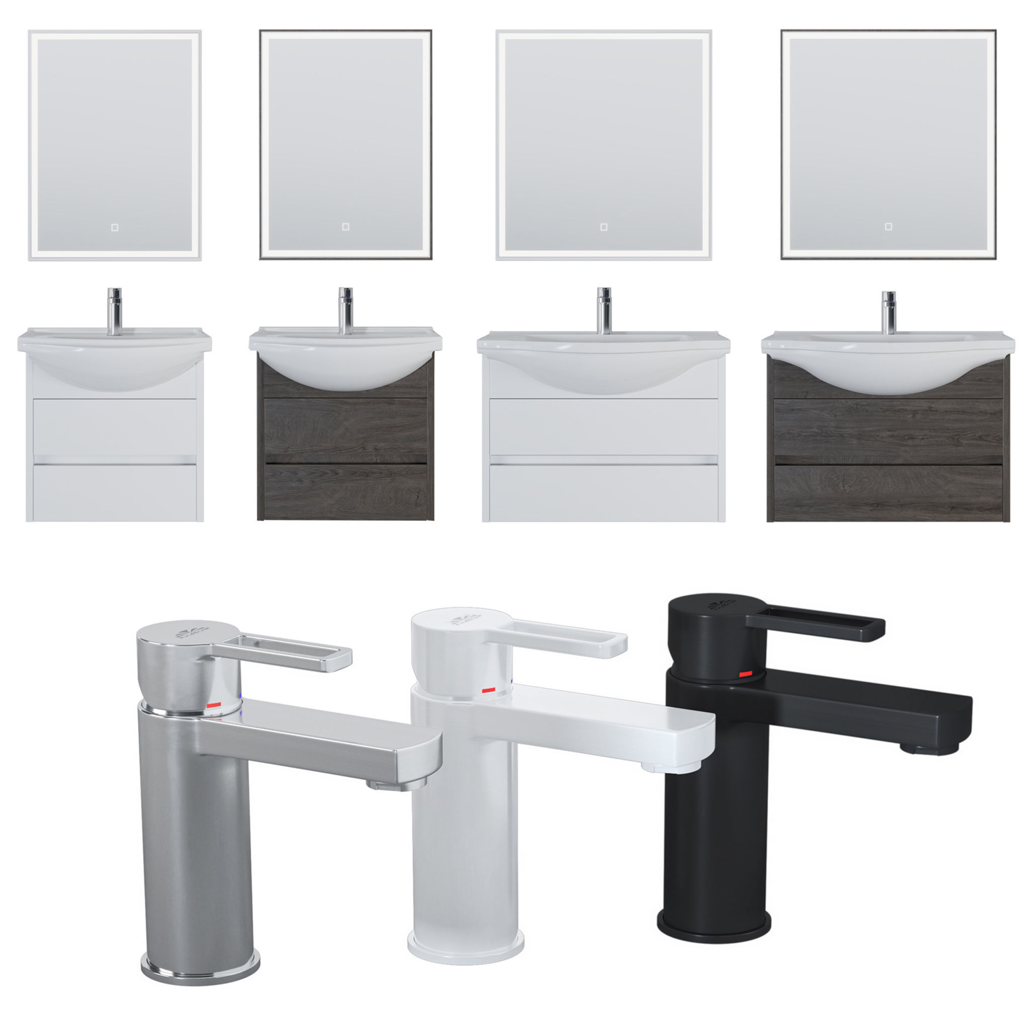 Furniture set Sydney 6080 White Oak Rochelle 3D model CGTrader