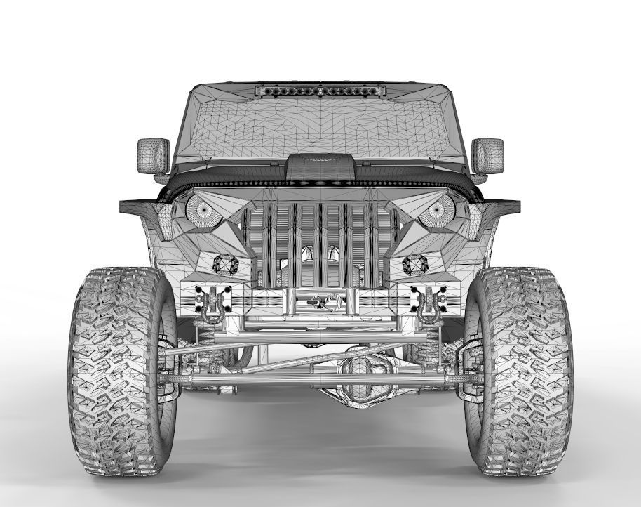 Jeep Gladiator 2020 6X6 Edition  3D model_9