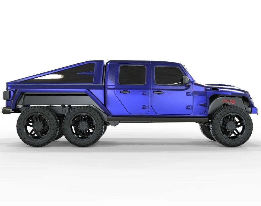 Jeep Gladiator 2020 6X6 Edition  3D model_2