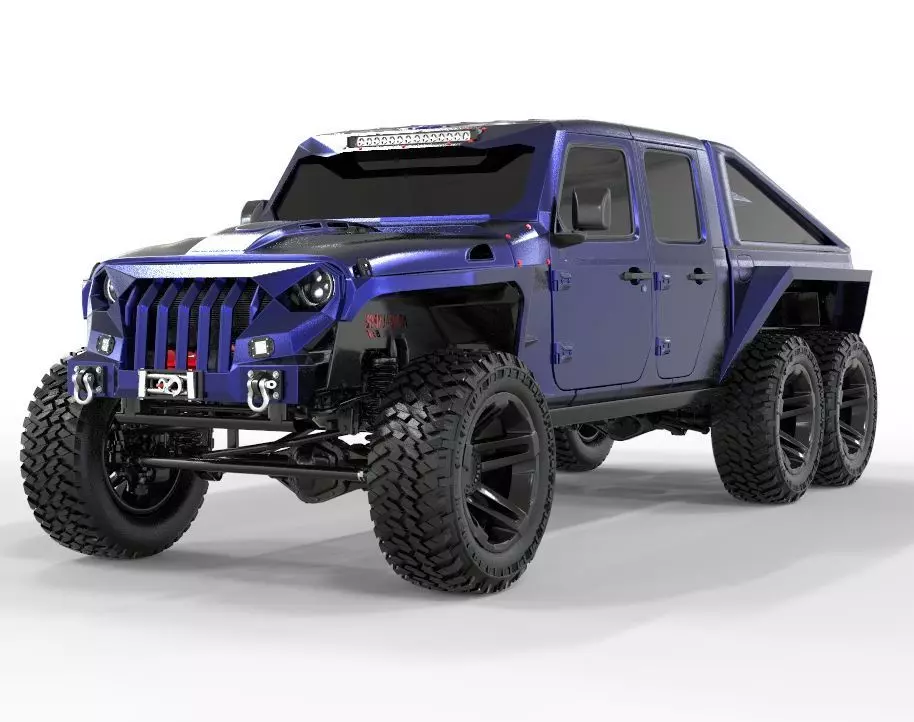 Jeep Gladiator 2020 6X6 Edition  3D model_0