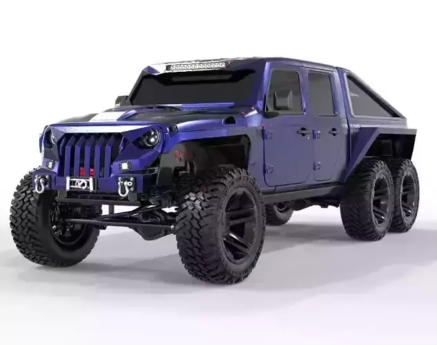 Jeep Gladiator 2020 6X6 Edition  3D model