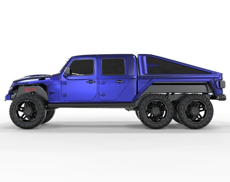 Jeep Gladiator 2020 6X6 Edition  3D model_1
