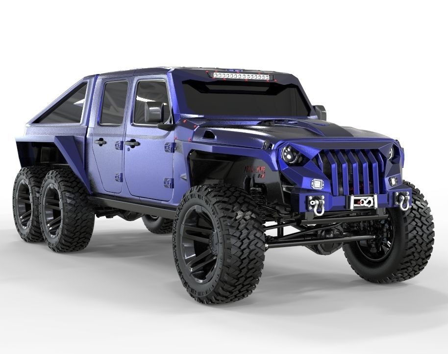 Jeep Gladiator 2020 6X6 Edition  3D model_5