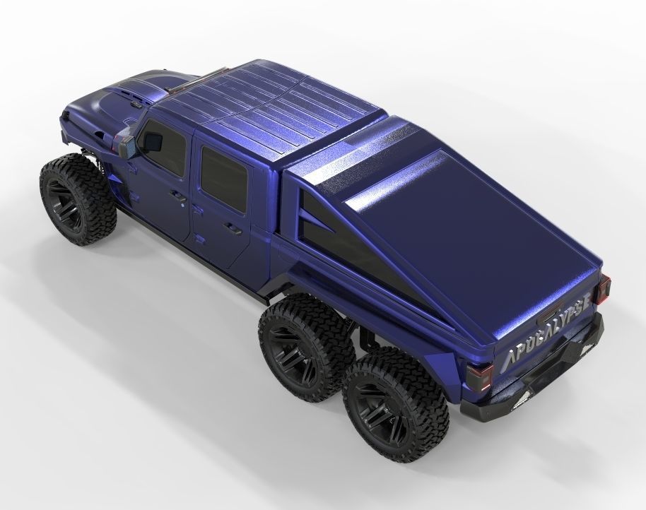 Jeep Gladiator 2020 6X6 Edition  3D model_6