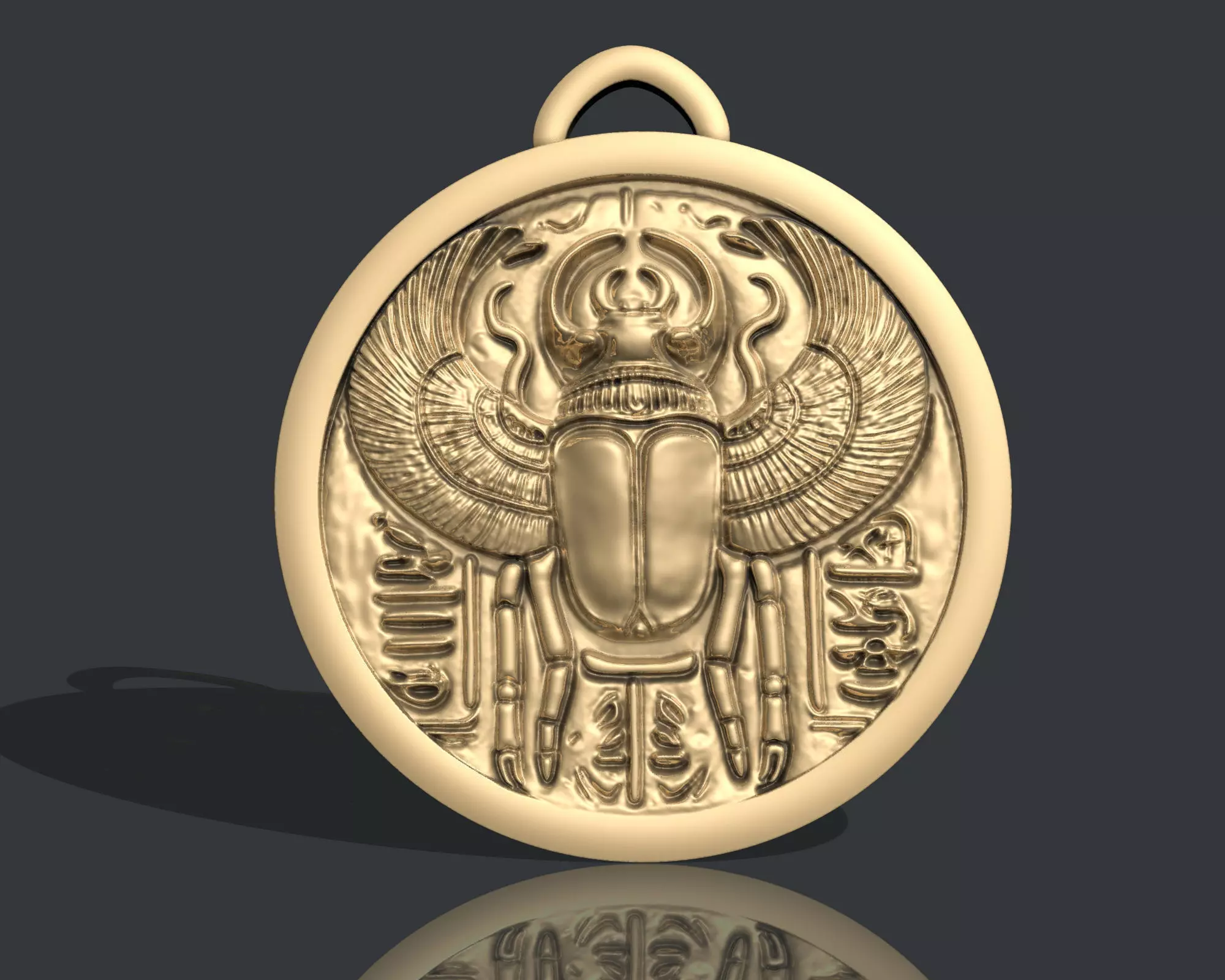 ANCIENT EGYPTION SCARAB PEMDANT 3D print model