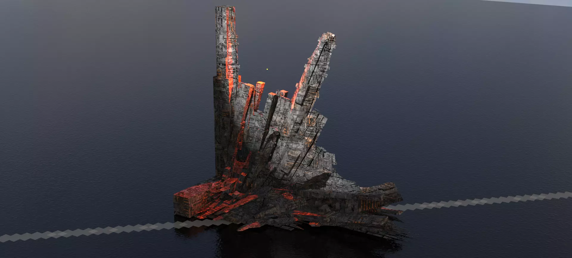 Crystal Magma Shard rock 3D model