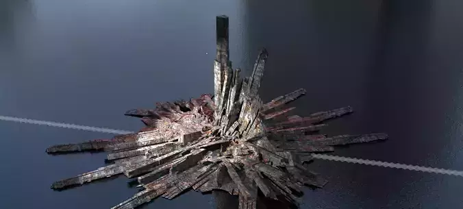 Crystal Magma Stone giant pillars