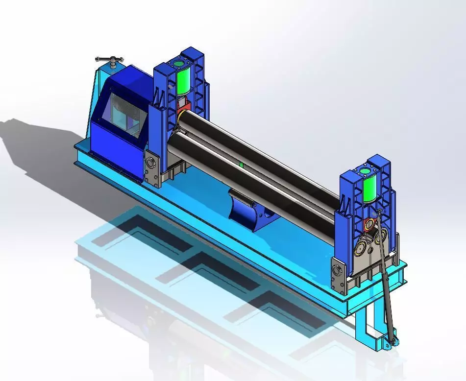 Bending Roller Machine 3D model_0