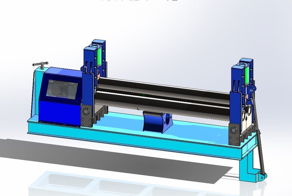Bending Roller Machine 3D model_2