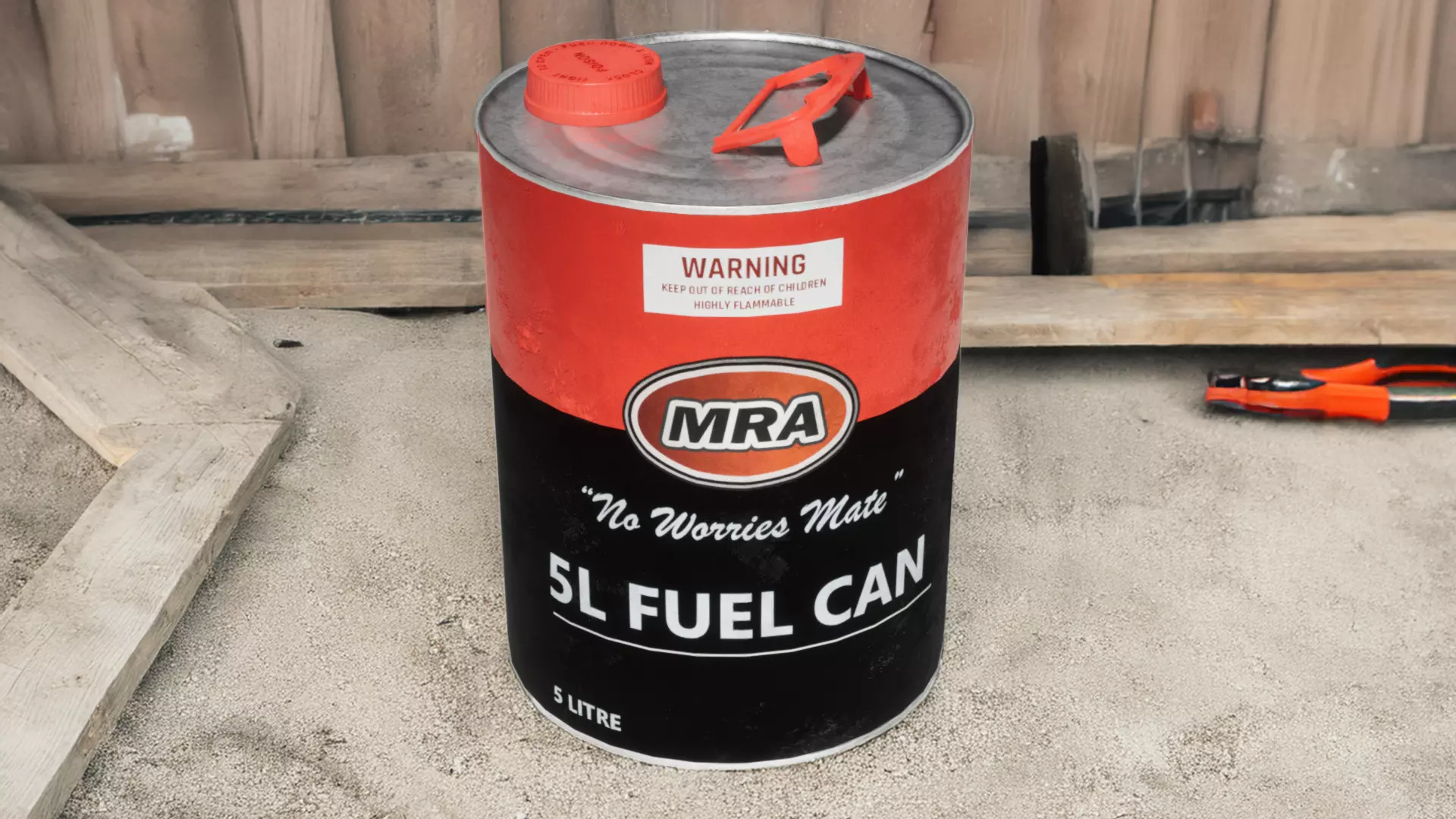 5L Fuel Can - Game Ready Low-poly 3D model