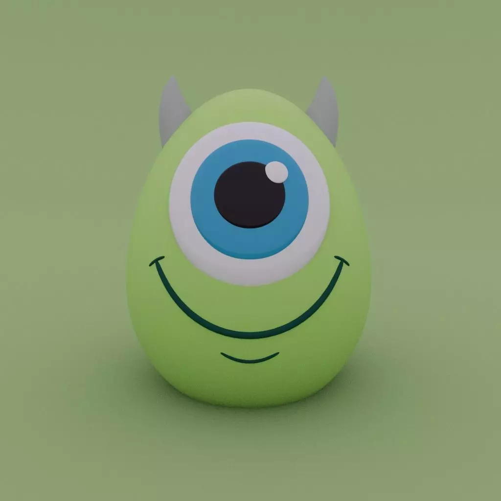 Easter Special - Mike Wazowski easter egg 3D print model