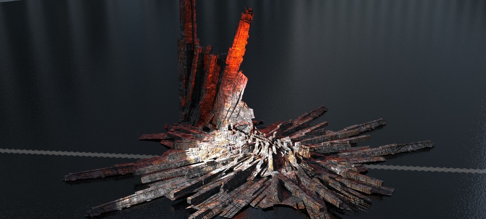Crystal Magma Kit bash 3D model_1