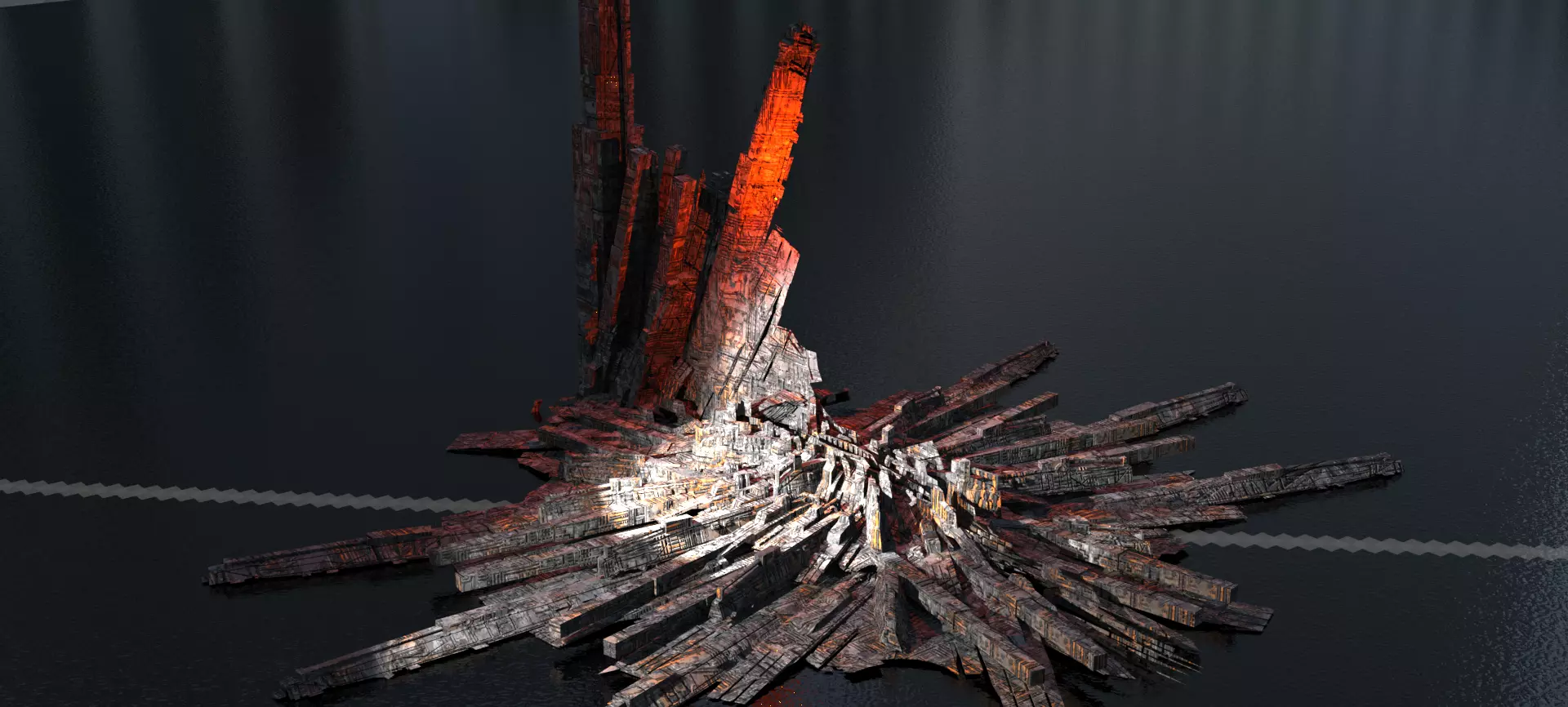 Crystal Magma Kit bash 3D model_0