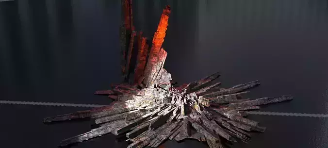 Crystal Magma Kit bash 3D model