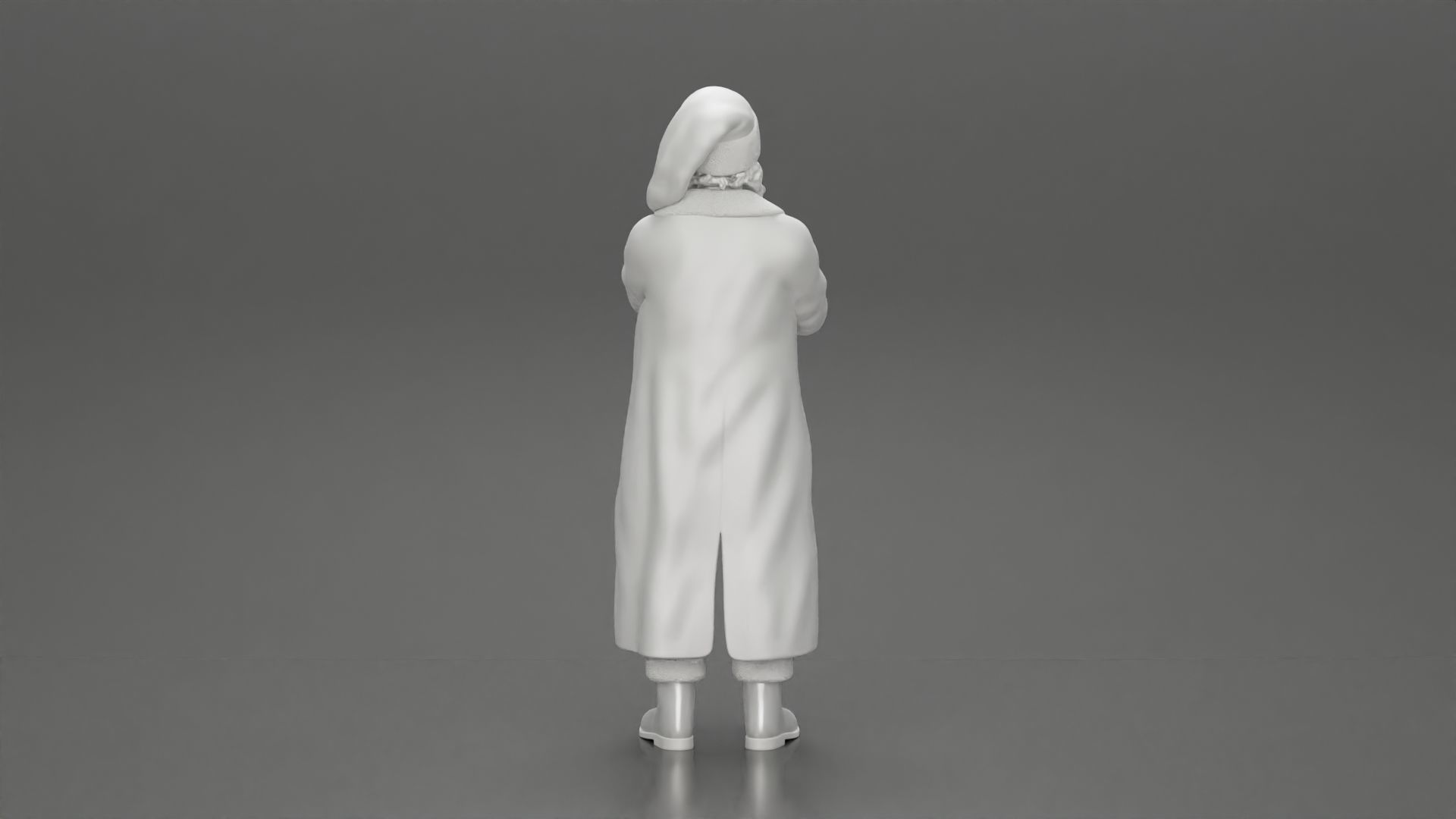 Santa Claus stands with his arms crossed 3D print model_9
