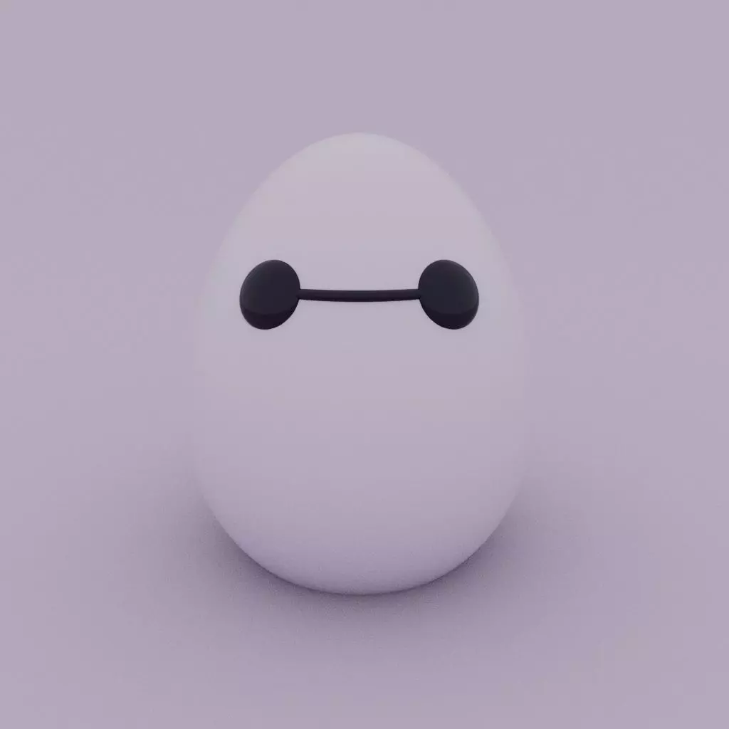 Easter Special - Baymax easter egg  3D print model_0